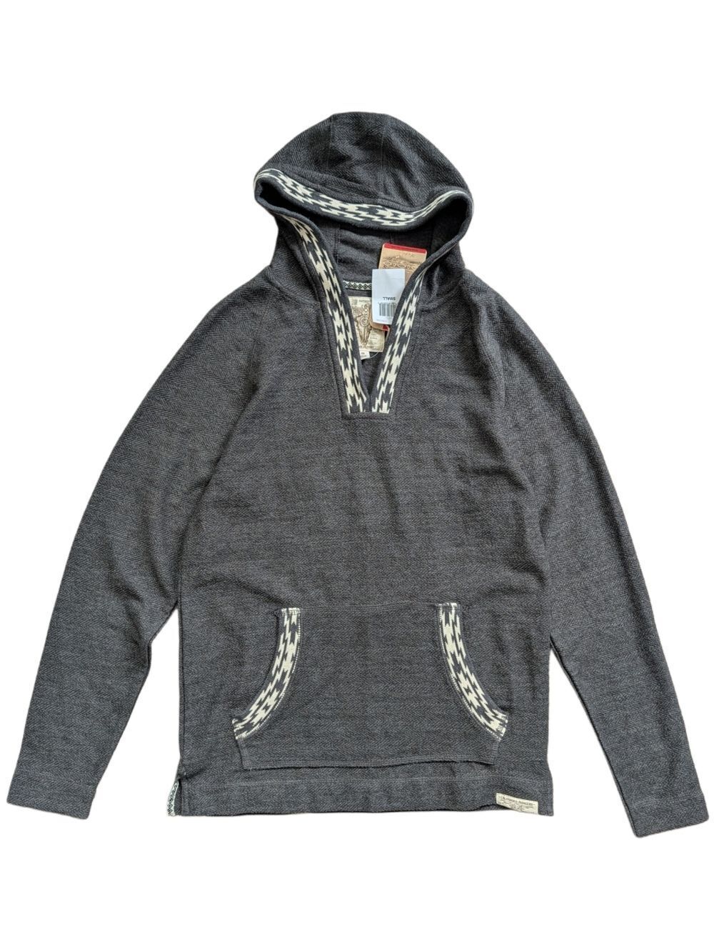 Third & Army Mens Gray Deadstock Pullover Hoodie Sweatshirt NWT Size Small